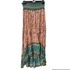 NWOT Sunday Up size L High/low Maxi Skirt